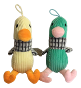 Jouet suspendu moderne en peluche de coton, mignon et couineur, en forme de canard de dessin animé, pour chats et chiens