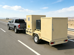 Générateur hybride diesel solaire mobile sur remorque pour chantier de construction, <span class=keywords><strong>solution</strong></span> d'énergie durable hors réseau pour l'alimentation de secours commerciale - Product Image 4