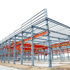 Bâtiment à ossature métallique Installation rapide Conception personnalisée Entrepôt de structure en acier préfabriqué