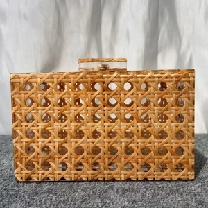 Borsa pochette in bambù da donna 2025 popolare per donna, in acrilico trasparente, borsa da sera, Design <span class=keywords><strong>Chic</strong></span> da donna, - Product Image 3