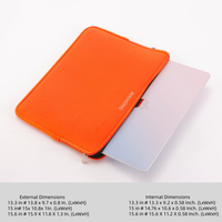 Aucase Housse pour ordinateur portable 13-15,6 pouces, sacoche pour tablette, sac messager léger en néoprène résistant à l'eau, portable
