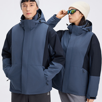 Chándal de Invierno Reversible Ligero para Hombre, Tallas Grandes, Resistente al Viento y al Agua, para Deportes al Aire Libre, con Logotipo Personalizado y Cuello Alto, Venta al Por Mayor