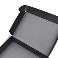 Boîtes en carton ondulé avec logo personnalisé Emballage d'expédition en carton noir robuste Boîte en papier d'expédition personnalisée pour le transport de produits