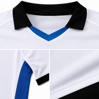 Aiju - Camisetas de Fútbol Blancas Personalizadas al por Mayor, Unisex, Transpirables, de Secado Rápido, con Estampado por Transferencia de Calor, Teñidas con Tinte para Prendas, 100% Jersey