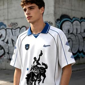 Camiseta de Fútbol con Cuello Polo, Diseño Personalizado ODM, Bordado, Insignia, Pedrería, Impresión, Transpirable, Venta al Por Mayor para Equipos - Product Image 4