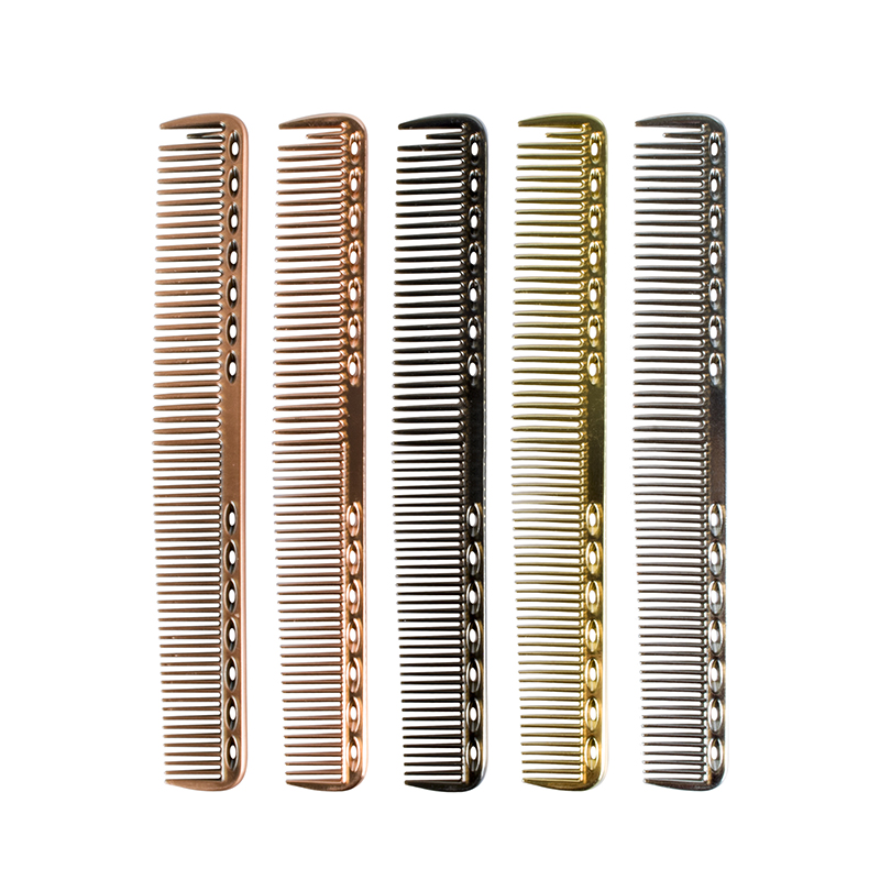 Высококачественная профессиональная двухразмерная 2 в 1 термостойкая алюминиевая Расческа для стрижки волос с индивидуальным принтом