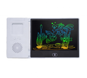 ของเล่นการศึกษาแบบพกพาสำหรับเด็ก บอร์ดวาดภาพดิจิทัล LCD แท็บเล็ตเขียนพร้อมเครื่องอ่านการ์ด วัสดุ ABS - Product Image 5