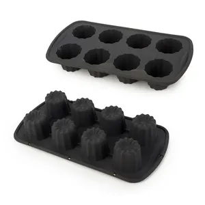 New Design Silicone 8 Holes Cake Pan Baking Mold and Moulds Unique Cake Tools