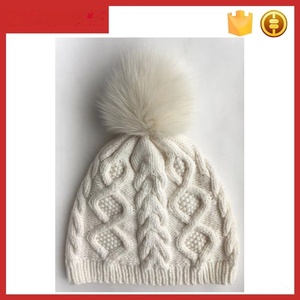 T125-3 femmes filles fourrure Pom Pom Beanie chapeau hiver Faux <span class=keywords><strong>lapin</strong></span> raton laveur chapeau - Product Image 2