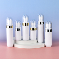 Flacon pulvérisateur cosmétique en plastique très vendu, 40 ml, 60 ml, 80 ml, en PET, avec bouchon rond, pour toner, brume faciale, brume capillaire