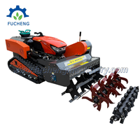 Broyeur de bois multifonctionnel télécommandé, robot de 800 mm à chenilles, débroussailleuse à fléaux, matériel forestier, direct usine, à prix bas