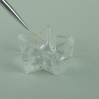 Transparente 120ml Nagel GEL Sternform Glas Glas Kerzen glas Kerzen herstellung Halter Laternen