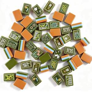 USA Stock,American Mahjong <strong>Set</strong> with 160 Tiles, Art Green Mahjong Tiles, Luxury Gaming <strong>Set</strong> American Mahjong Tiles, Hand-carved - Product Image 1