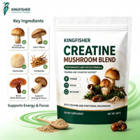 Créatine Monohydrate en Vrac avec Complexe de Champignons en Poudre 300g 30 Doses Complément Alimentaire pour le Soutien à l'Entraînement et l'Endurance OEM