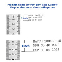Machine d'Impression Jet d'Encre Manuelle Prix de Gros pour Film Plastique, Codage par Lots, Bouteille, Date de Péremption, Tampon et Codeur QR