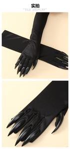 Grosir sarung tangan setan Halloween kuku panjang kostum cakar vampir alat peraga pesta aksesori karnaval sarung tangan iblis payet - Product Image 6