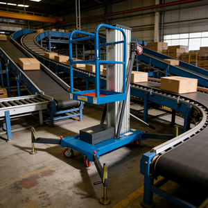 Plateforme élévatrice aérienne avec dimensions totales de 1,36 x 0,90 x 2,1 m, hauteur de travail de 11,7 m, cylindre de 1900 mm et tube d'entretoise de 40 x 80 x 3 mm - Product Image 6