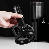 Outil de distribution de café BANLEE 58 mm à rotation automatique électrique avec 10 aiguilles en acier inoxydable