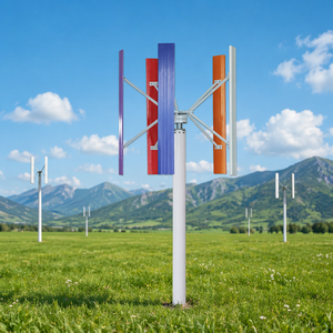 Éolienne verticale 10 kW, mini-turbine résidentielle de type H à 5 pales, petite éolienne domestique H-10 kW - Product Image 1