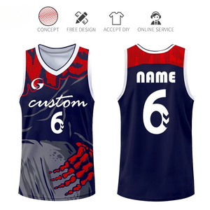 Maillot de basket-ball réversible unisexe en polyester, logo personnalisé, taille plus, séchage rapide, respirant, antibactérien, vêtements de sport - Product Image 2