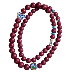 Vintage Natural Herbal Aromatherapy Wood Necklace <strong>Zen</strong> Style Floral Incense Beads Customizable Exquisite Gift for Twelve Guests - Product Image 6