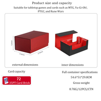 Torson P-S-A carte magnétique brique 35pt conception personnalisée TCG boîtes de pont pour une pièce en vrac Twin Flip carte de jeu boîte de rangement