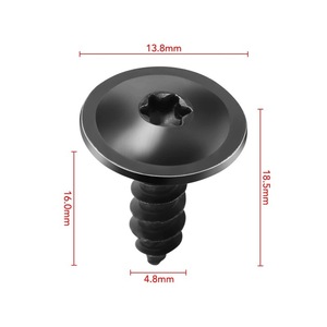 สกรูเกลียวปล่อยหัว Torx ขนาด 4.8 มม. x 16 มม. เกลียวขวาพร้อมแหวนรอง สำหรับ Audi Q5 Volkswagen Fender - Product Image 1