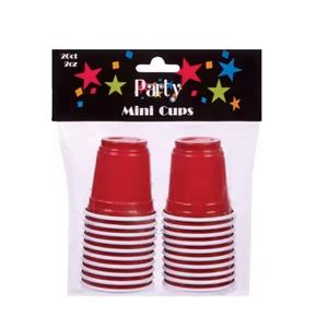 Mini bicchierini in plastica da 2 once pieni di divertimento: Must have con Logo usa e getta e personalizzato per bere e campionare per feste - Product Image 2