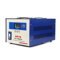 Régulateur de tension automatique monophasé SVC 10KVA, stabilisateur de type servomoteur avec écran LCD 230V en cuivre