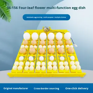 ถาดใส่ไข่พลาสติกแบบใหม่ พร้อมระบบพลิกไข่อัตโนมัติ สำหรับไข่ไก่ ไข่เป็ด ไข่ห่าน 24 ฟอง 36 ฟอง และไข่นกกระทา 156 ฟอง - Product Image 2