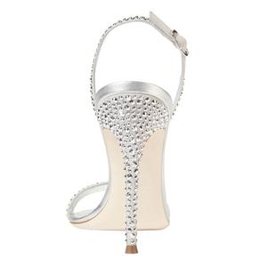 <span class=keywords><strong>Argento</strong></span> scintillante strass donna sandalo Blush a buon mercato <span class=keywords><strong>nero</strong></span> fantasia tacchi alti - Product Image 2