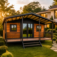 Maison conteneur en acier extensible de luxe de 20 pieds, maison préfabriquée modulaire, mini-maison portable, cabane pour appartement, bureau, bâtiment, cour arrière