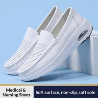 Nouvelles Chaussures d'Infirmier pour Hommes avec Coussin d'Air, Confortables, Semelles Souples Anti-Fatigue, Modèle à Enfiler, Solides, Antidérapantes, Respirantes, Durables, pour Hôpital