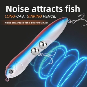 Señuelo artificial rígido de ABS de 135 mm/33 g con sonajero ruidoso para pesca de lubina en superficie con lances de larga distancia - Product Image 3