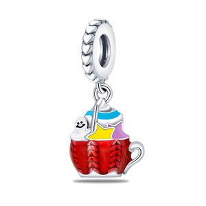 Abalorios <span class=keywords><strong>de</strong></span> Cobre Plateado en Forma <span class=keywords><strong>de</strong></span> Café, Caramelo y Pastel, Modernos y Unisex, para Hacer Joyas, Collares y Pulseras - Product Image 6