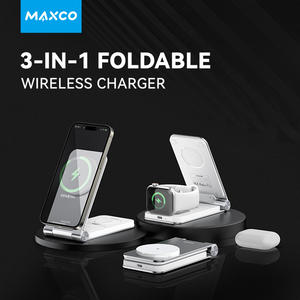 Cargador Inalámbrico Plegable 3 en 1 Maxco Fashion con Carga Rápida Magnética, Cargador Simple Compatible con <span class=keywords><strong>iPhone</strong></span>, Airpods, iWatch - Product Image 6