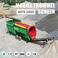 Nouvelle machine de tamisage mobile robuste à tambour rotatif pour sable et compost, en acier, très demandée
