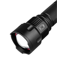 Lampes de poche tactiques LED à stroboscope QXMOVING en alliage d'aluminium, étanches, antichoc, rechargeables avec batterie 26650, 2000 lumens