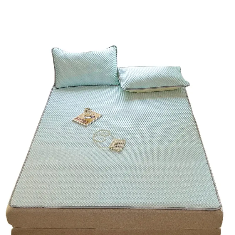 Huizen 100% Polyester Jacquard Bed Mat Beschermer Koeling Waterdicht 2 Kussenslopen Ademende Comfortabele 3-pc Set Anti-Huisstofmijt
