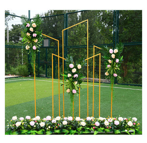 Nueva Caja Rectangular Metálica Biselada, Fondo Geométrico para Bodas, Arco para Eventos, Decoración de Fondo para Fiestas de Cumpleaños - Product Image 1