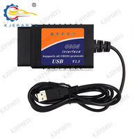 Harnais USB V1.5 avec lecteur CD-ROM, détecteur de pannes automobile OBD2, détecteur informatique OBDII, indice de protection IP66, noyau en cuivre, 12V