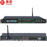Processeur de réverbération DSP professionnel 6 canaux pour karaoké, 8 effets de réverbération, déphaseur de fréquence numérique, Bluetooth 5.0, anti-retour