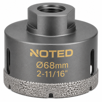 Scie cloche diamantée pour perçage à sec, pour briques, blocs, murs en béton, conduites de ventilation, filetage M14, usage intensif