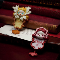 Pour les collectionneurs : Aimant de réfrigérateur en PVC SKULLPANDA Petals Four Acts Series – Jouet tendance, boîte mystère, décoration périphérique de collection