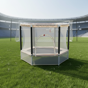 Trampolín Plegable de PVC Comercial <span class=keywords><strong>para</strong></span> Niños, Trampolín Grande <span class=keywords><strong>para</strong></span> Interiores y Exteriores con Red de Seguridad, <span class=keywords><strong>para</strong></span> el Hogar, Jardín de Infancia, Ejercicio <span class=keywords><strong>para</strong></span> Adultos - Product Image 3