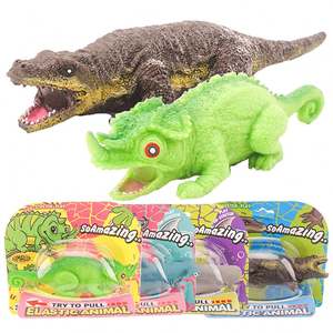 Juguetes Sensoriales Blandos de TPR para Apretar, Juguetes de Dinosaurio para Niños 2024, Paquete de Entrenamiento de Silicona de Lagarto, Set de Juguetes Antiestrés para Fiestas - Product Image 2