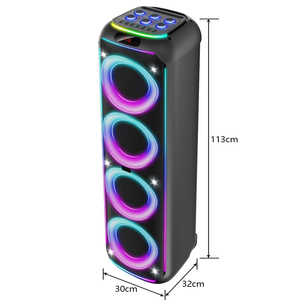 Altavoz Inalámbrico WGY-8883 de 4*8 Pulgadas, Subwoofer <span class=keywords><strong>Estéreo</strong></span> para Fiestas, Luces RGB de Colores, Ideal para Eventos, DJ, HIFI, Karaoke, Altavoces BT - Product Image 4