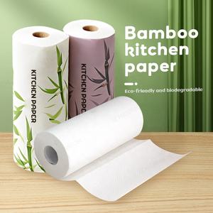 Papier essuie-tout de cuisine 2 plis épais et absorbant en rouleau pour le nettoyage des résidus d'huile, d'eau et d'aliments - Product Image 4