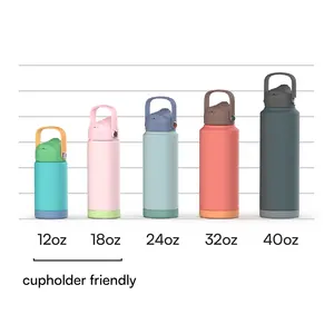 High Quality 304 Stainless Steel Water Bottle 32oz 40oz 18oz 12oz Hot Cold Insulated Water Bottle With Custom Logo