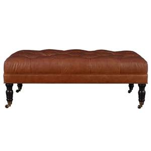 Otomana de Cuero de Lujo, Taburete Suave y Duradero con Cojín de Felpa, Asiento Cómodo y Estilo Atemporal para el Hogar Moderno - Product Image 6